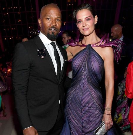 Katie Holmes previously dated Jamie Foxx.